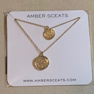 Amber Sceats Gold-Plated Double-Layered Necklace